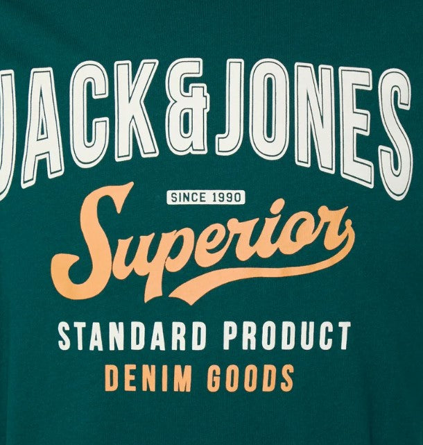 Jack & Jones Logo Storm T-Shirt Green