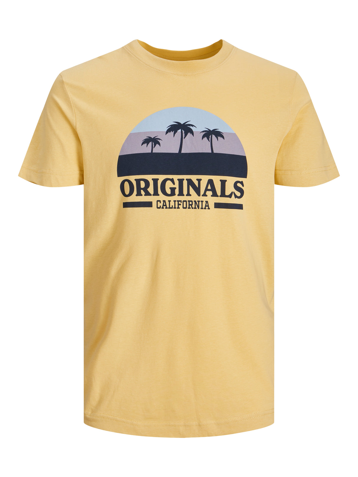 Jack & Jones Malibu Straw Crew Neck Tee Yellow