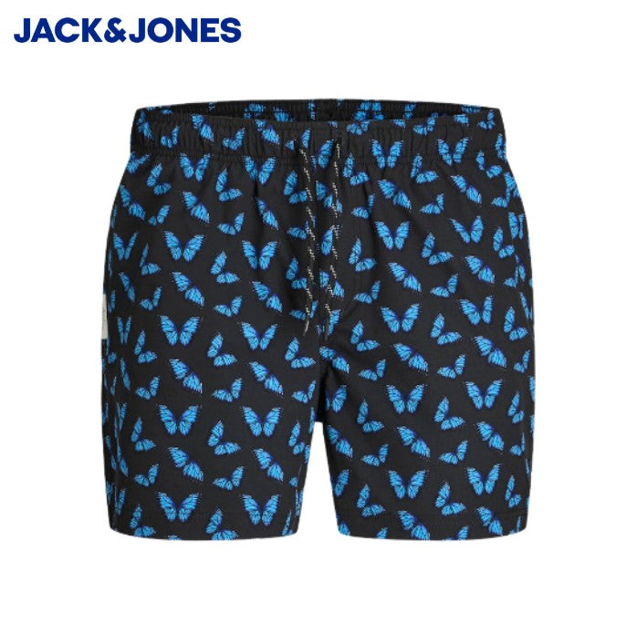 Jack & Jones Maui Print Swim Shorts Black