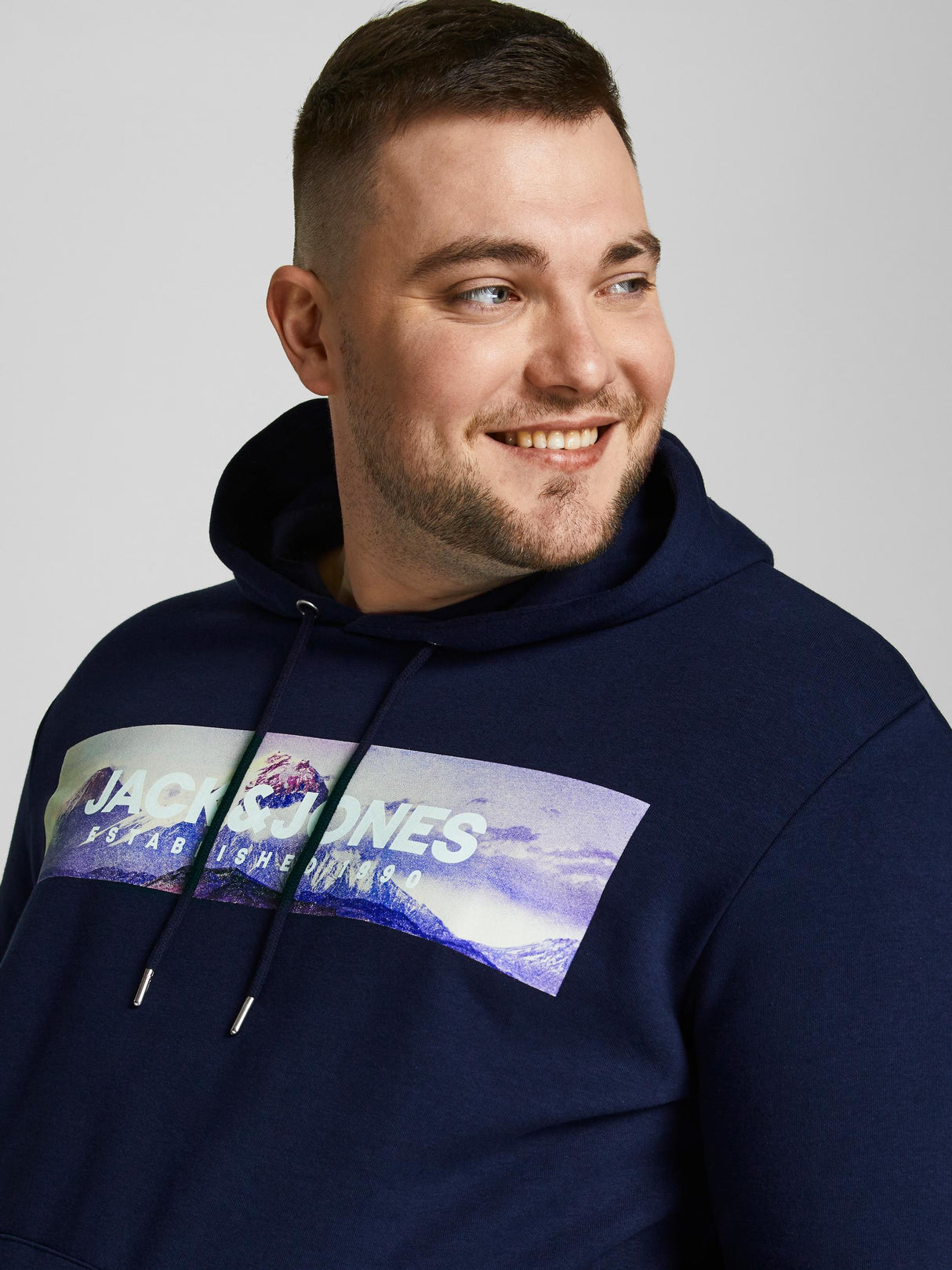 Jack & Jones Anniv Navy Sweat Hoodie Navy