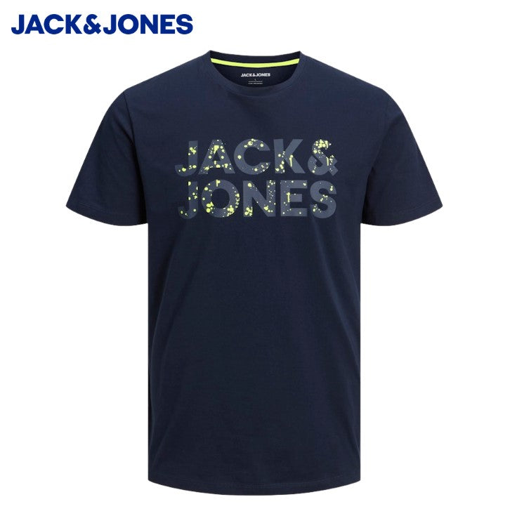 Jack & Jones Neon Pop Navy Tee Navy
