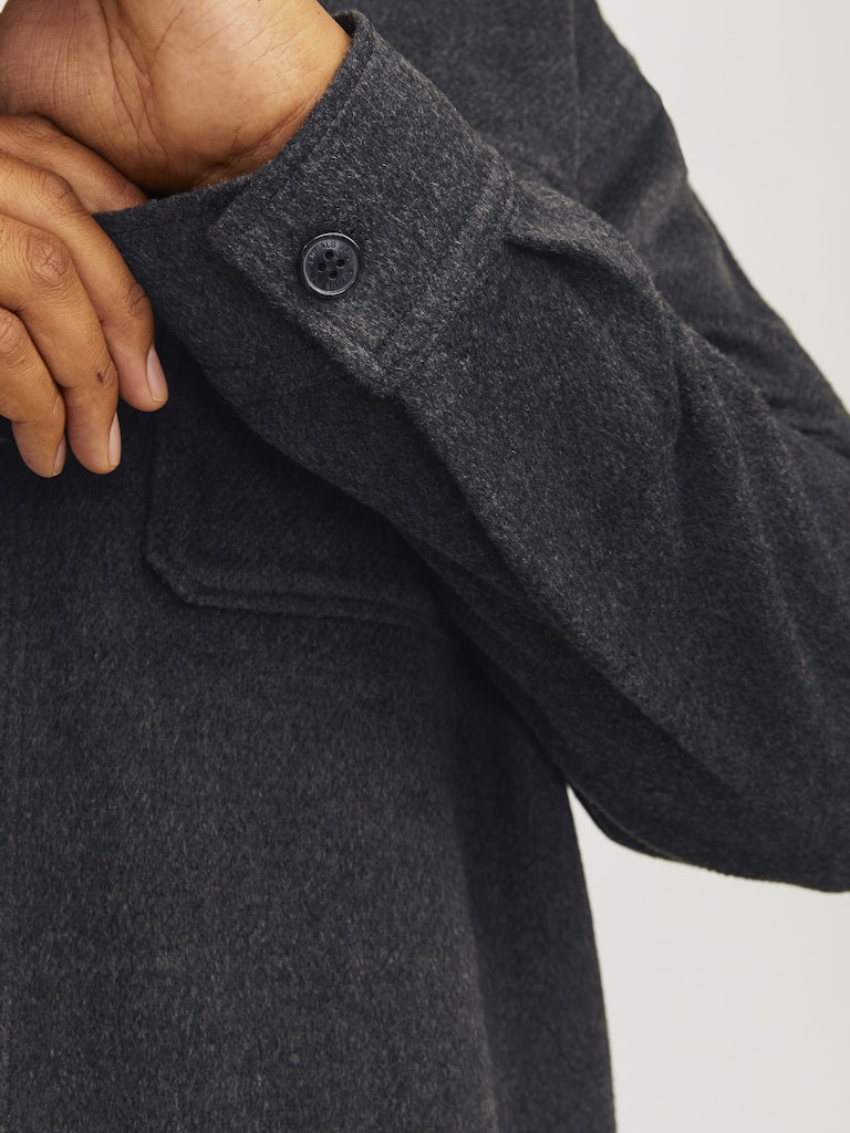 Jack & Jones Ollie Black Twill Overshirt Black