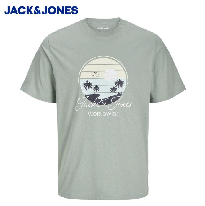 Jack & Jones Palm Logo Green T-Shirt Green