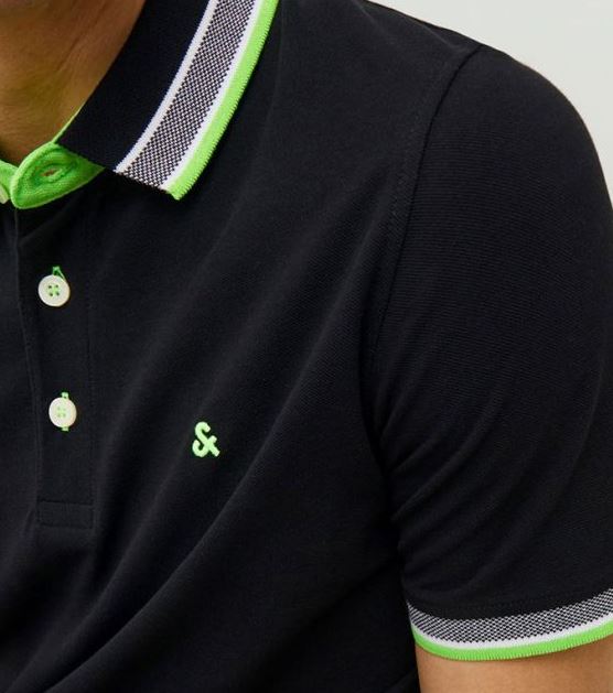 Jack & Jones Paulos Black Polo Shirt Black