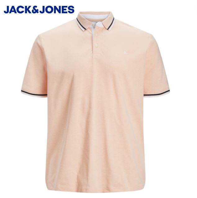 Jack & Jones Paulos Pumpkin Polo Shirt Orange