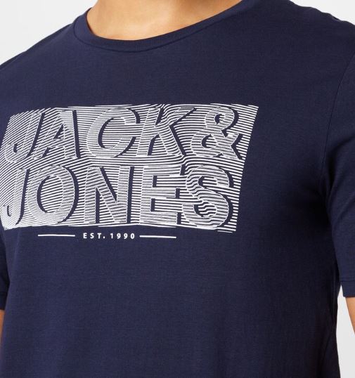 Jack & Jones Peter Logo Navy T-Shirt Navy