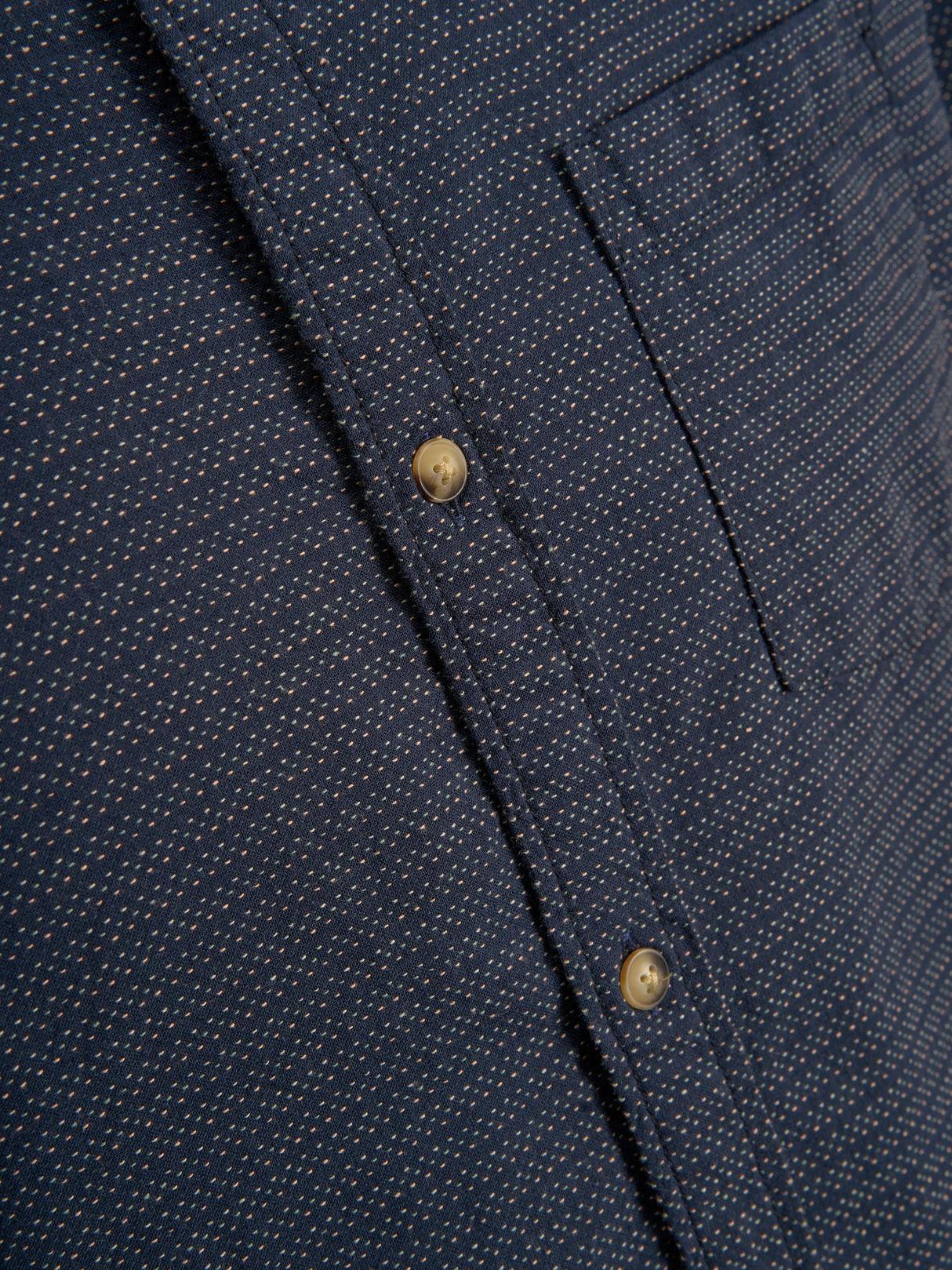Jack & Jones Rabel Navy Detail Shirt Navy