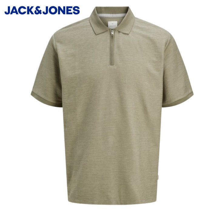 Jack & Jones Ronnie Zip Green Polo Shirt Green