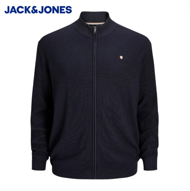 Jack & Jones Rony Full Zip Navy Knit Navy
