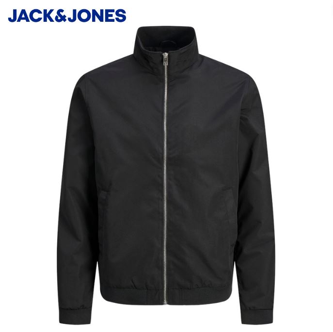 Jack & Jones Roy Black Bomber Jacket Black