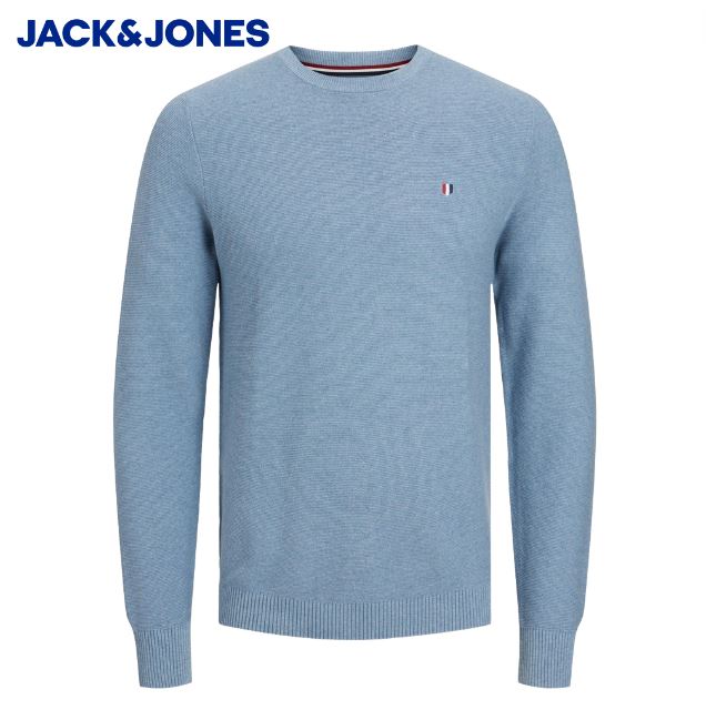 Jack & Jones Roy Faded Denim Knit Blue