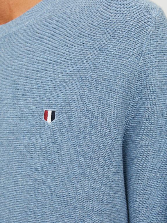 Jack & Jones Roy Faded Denim Knit Blue