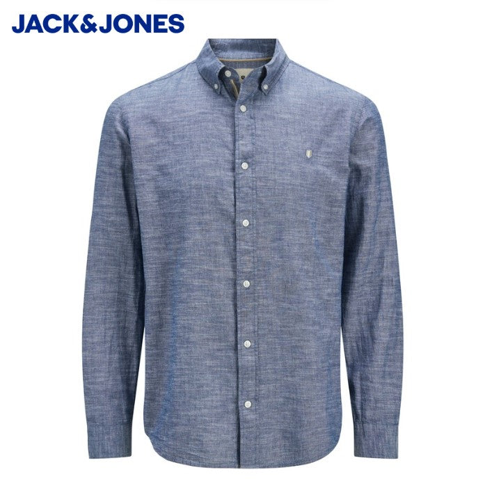 Jack & Jones Shield Denim Casual Shirt Blue