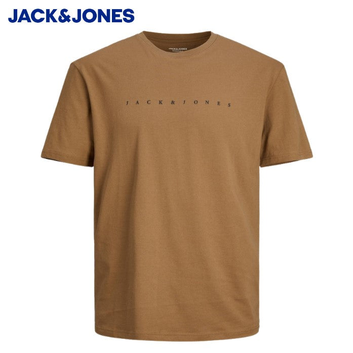 Jack & Jones Star Otter Crew Neck Tee Brown