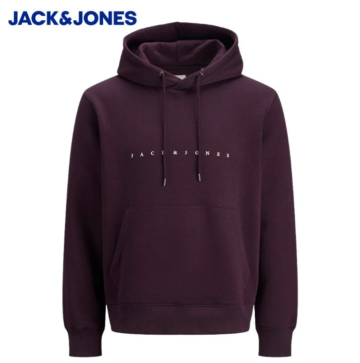 Jack & Jones Star Logo Plum Hoodie Purple