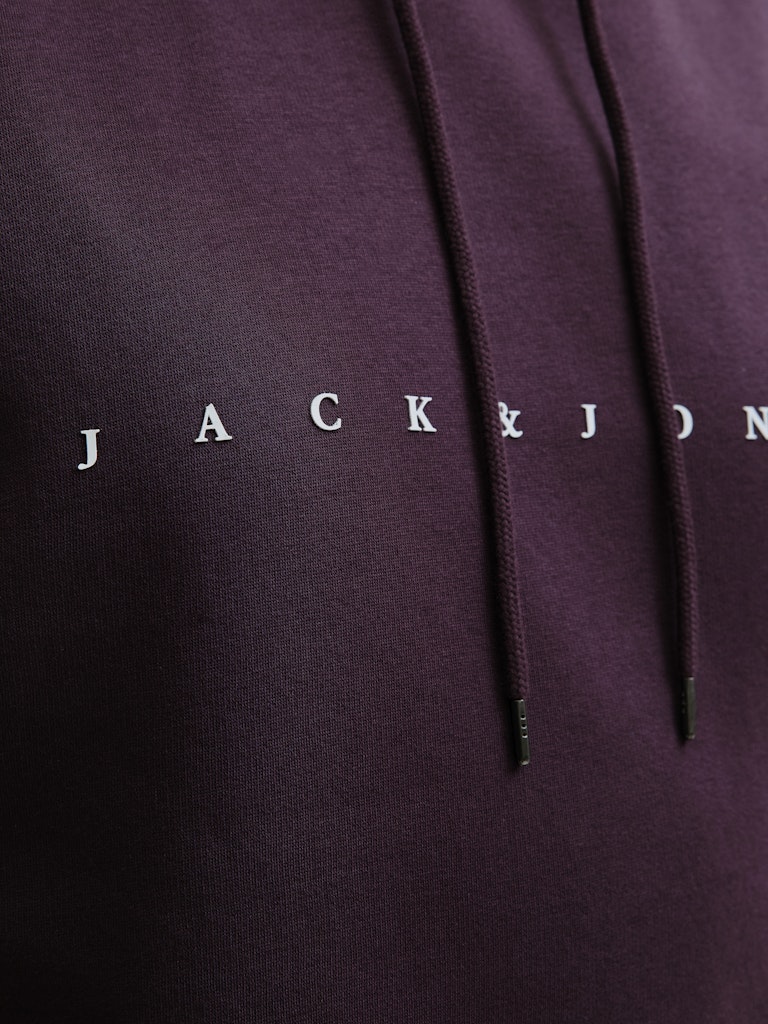 Jack & Jones Star Logo Plum Hoodie Purple
