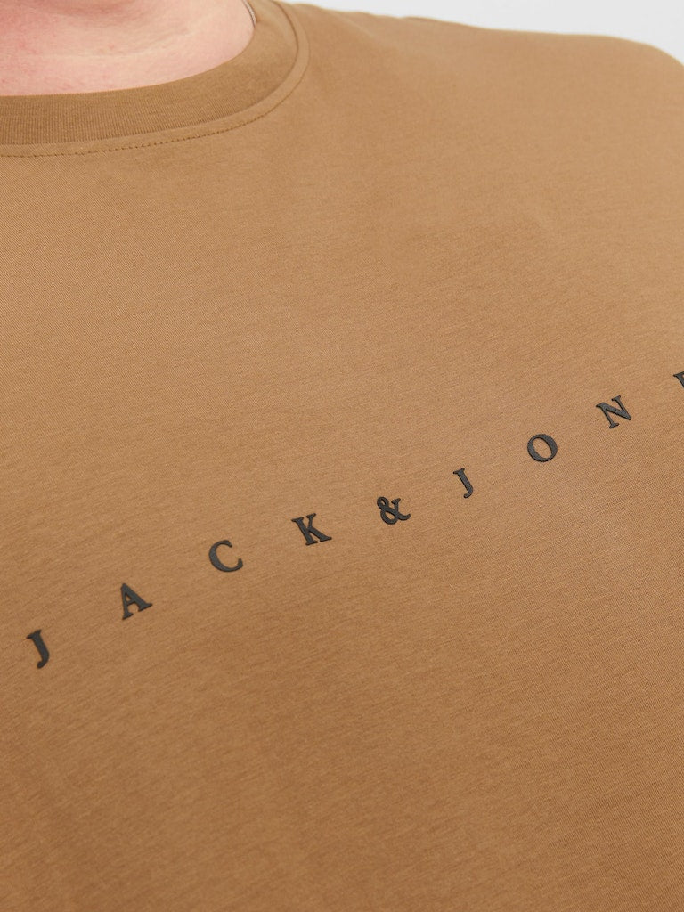 Jack & Jones Star Otter Crew Neck Tee Brown