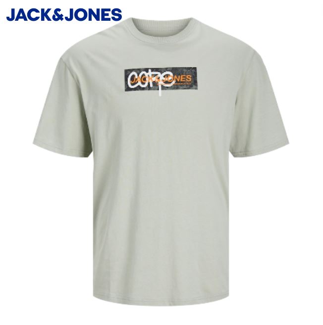 Jack & Jones Summer Print Sage T-Shirt Green