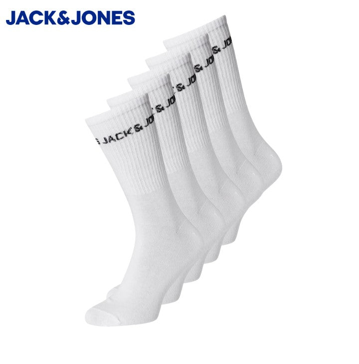 Jack & Jones 5-Pack Tennis Socks White