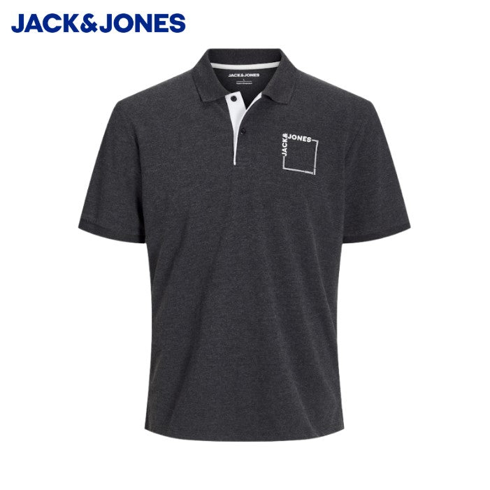 Jack & Jones Verner Dark Cloud Polo Black