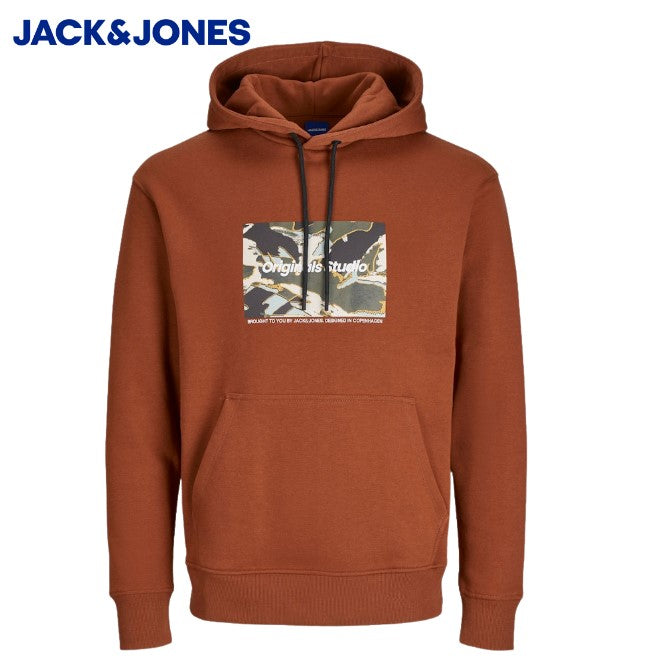 Jack & Jones Vester Box Brown Hoodie Brown