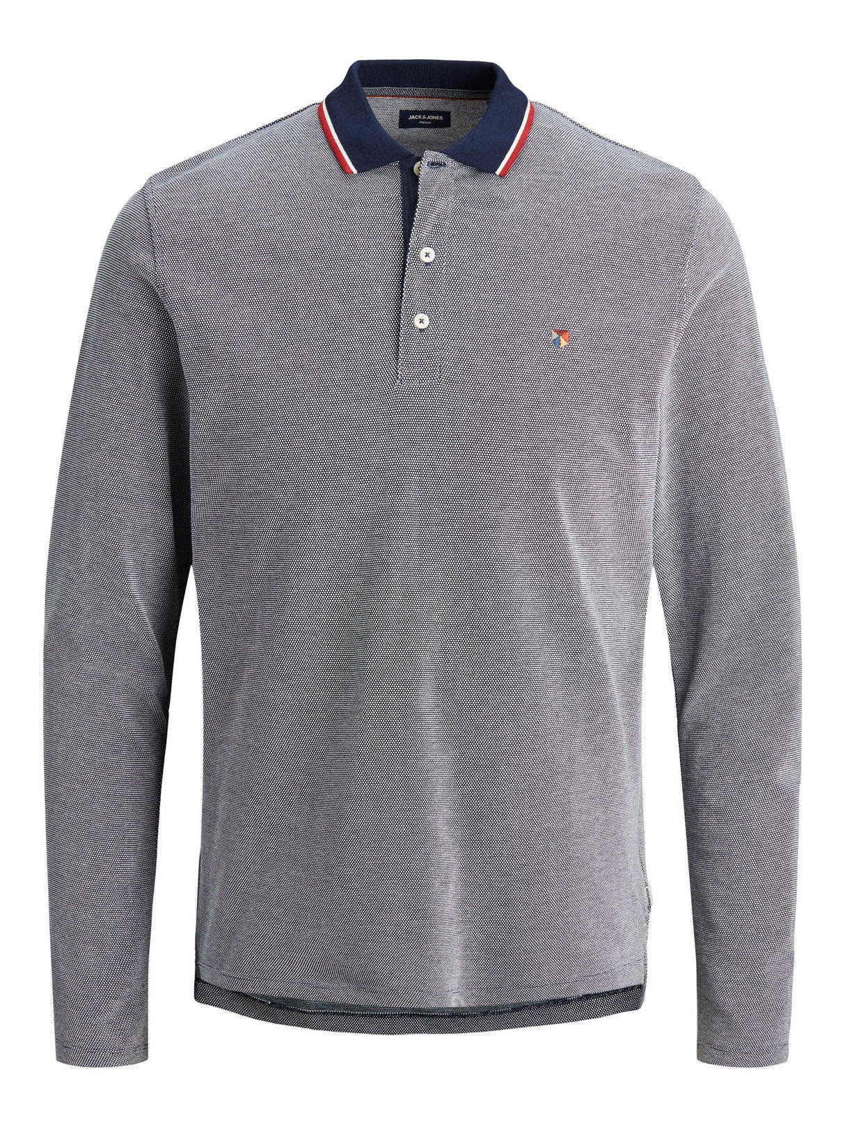 Jack & Jones Win Indigo Long Sleeve Polo Navy