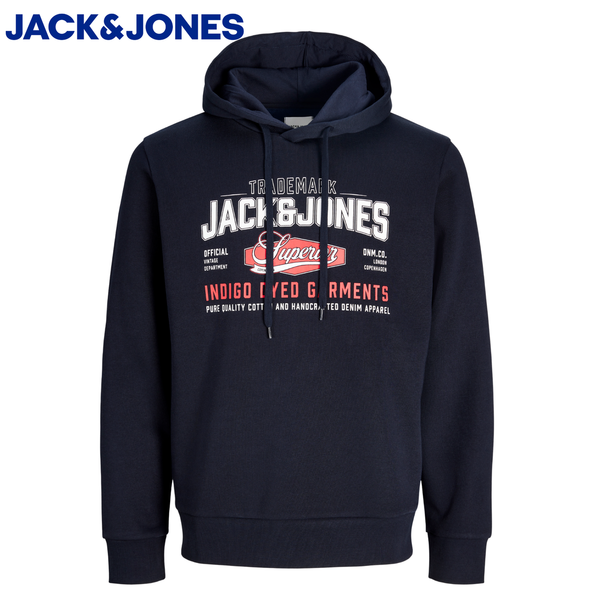 Jack & Jones E-Logo Navy Blazer Hoodie Navy