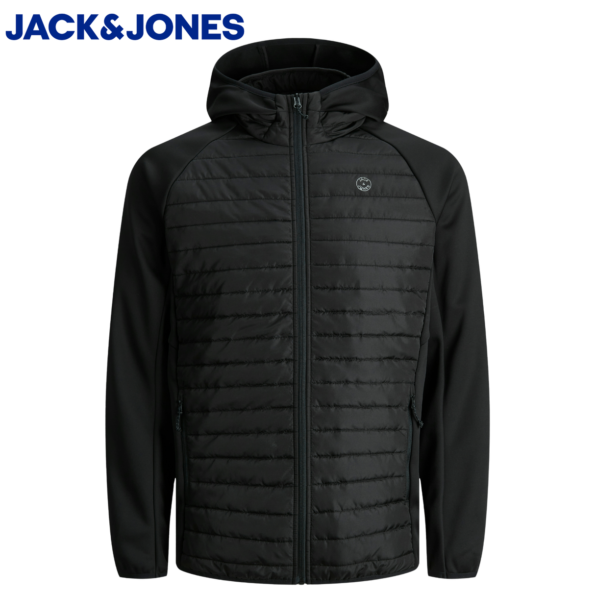 Jack & Jones Multi Quilted Black Jacket Black