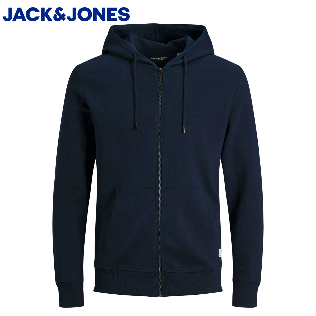 Jack & Jones Full Zip Navy Sweat Hoody Navy