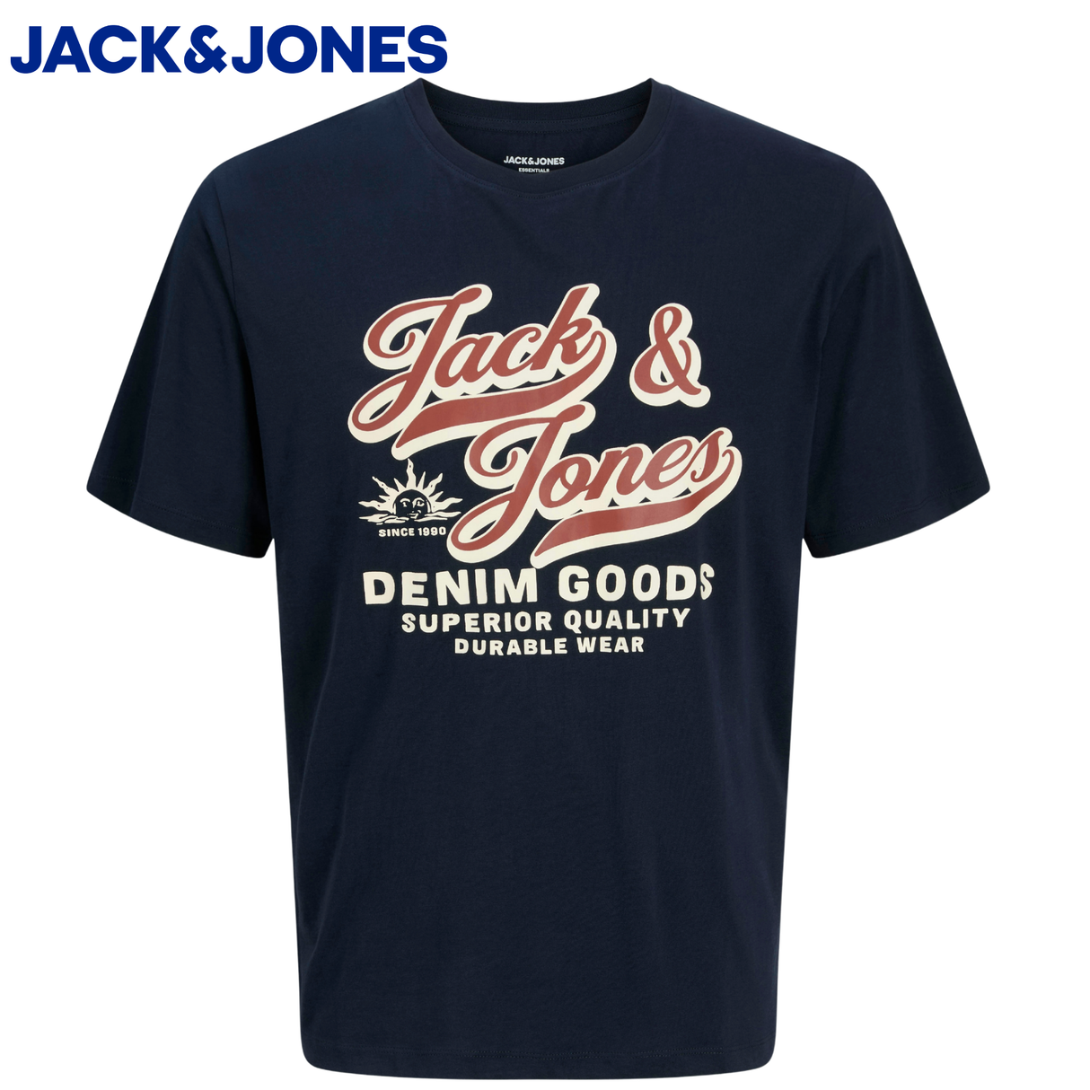 Jack & Jones E-Logo Sky Captain T-Shirt Navy
