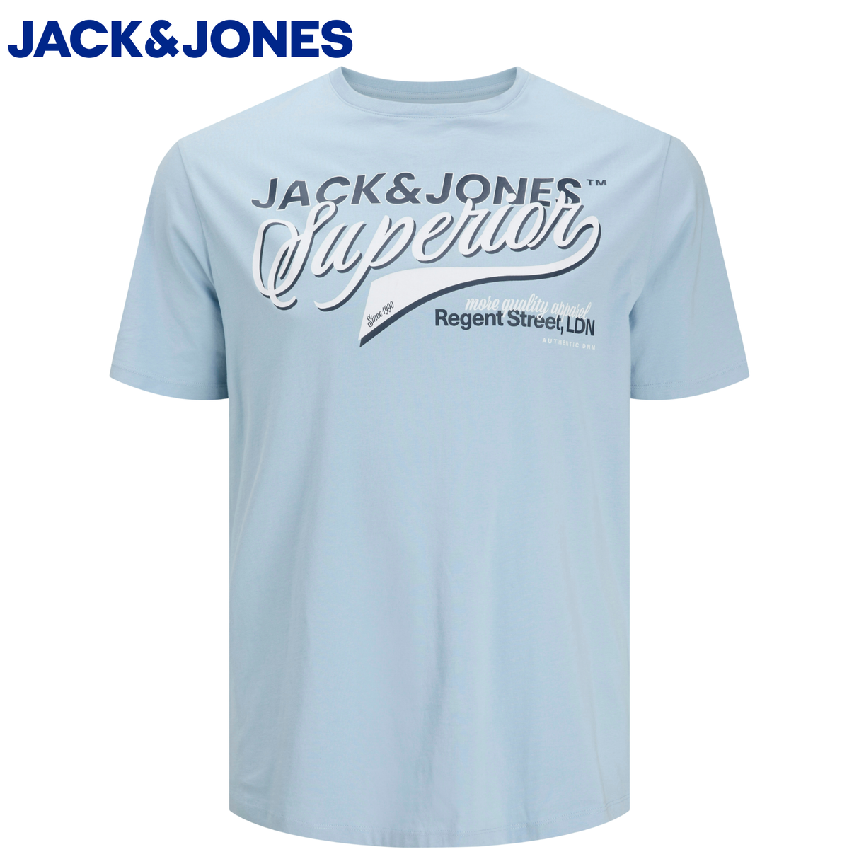 Jack & Jones E-Logo Celestial Blue Tee Blue