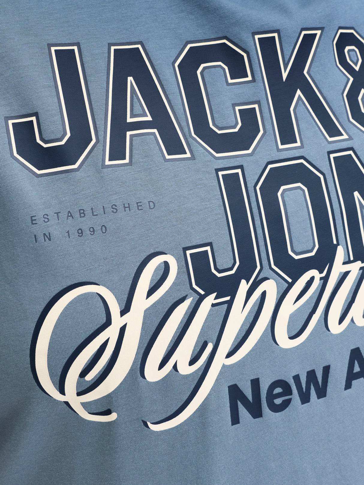 Jack & Jones E-Logo Blue Mirage T-Shirt Blue
