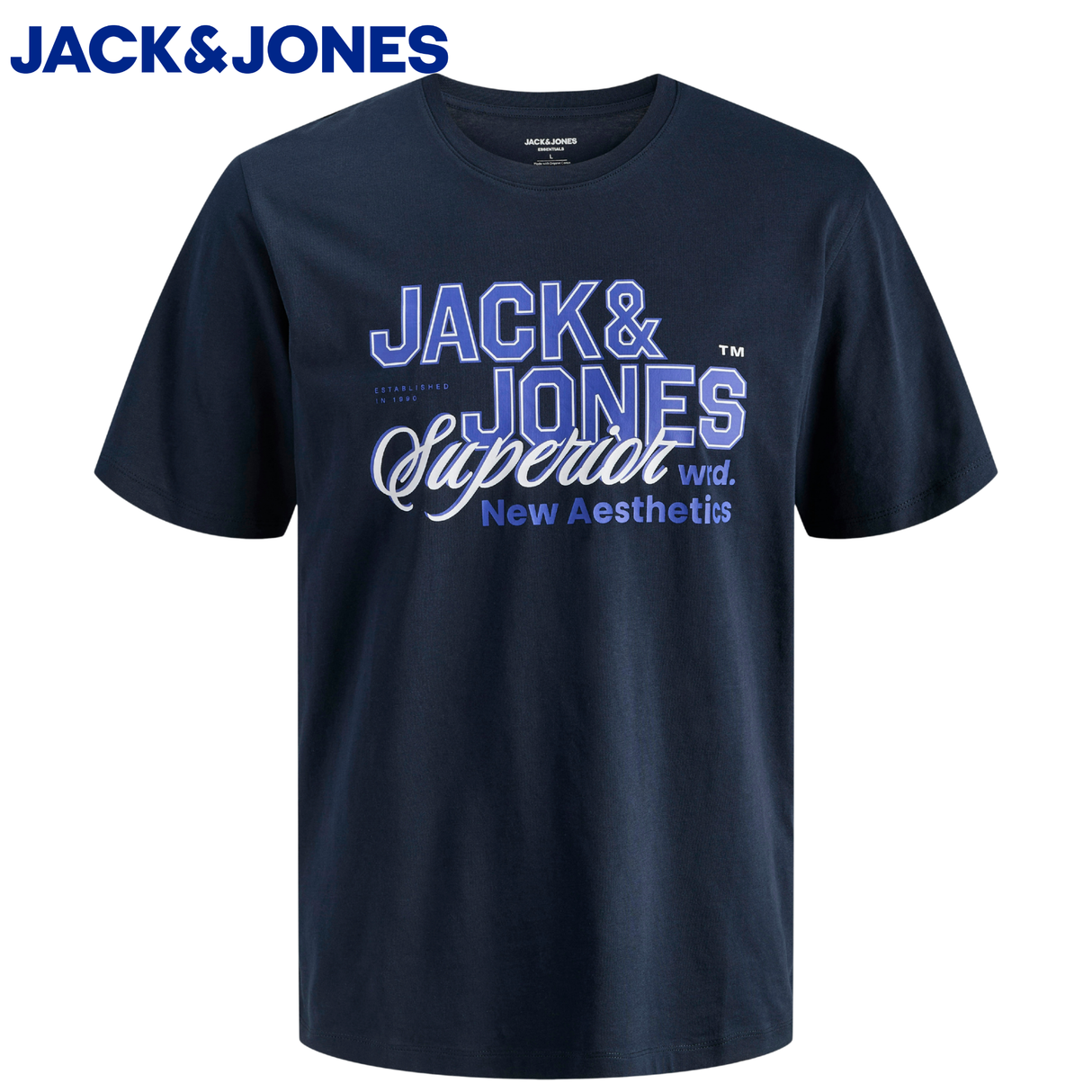 Jack & Jones E-Logo Navy Blazer Tee Navy