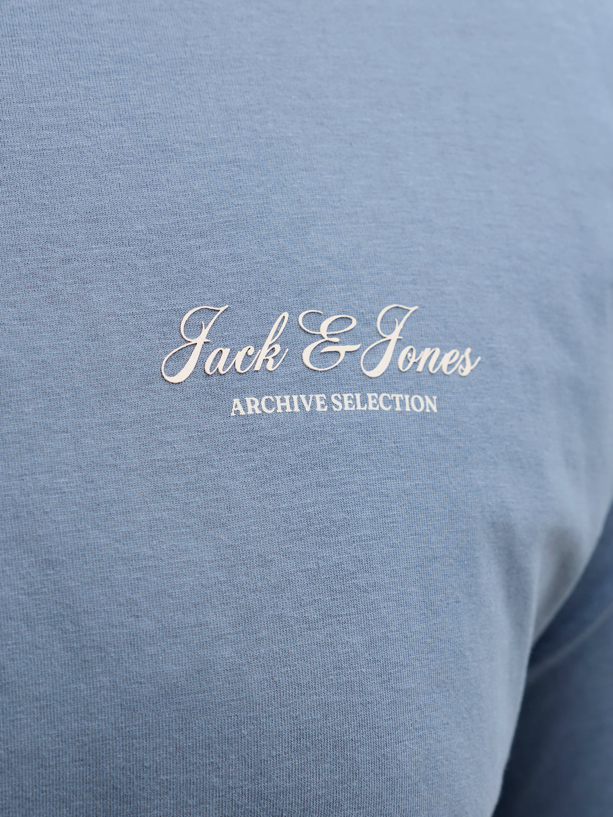 Jack & Jones Archive Logo Blue Tee Blue