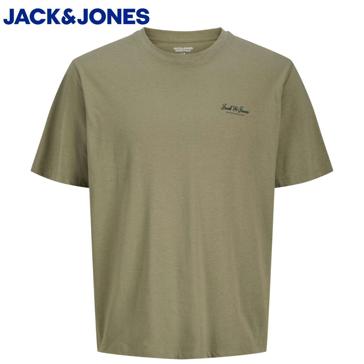Jack & Jones Archive Logo Vetiver Tee Green