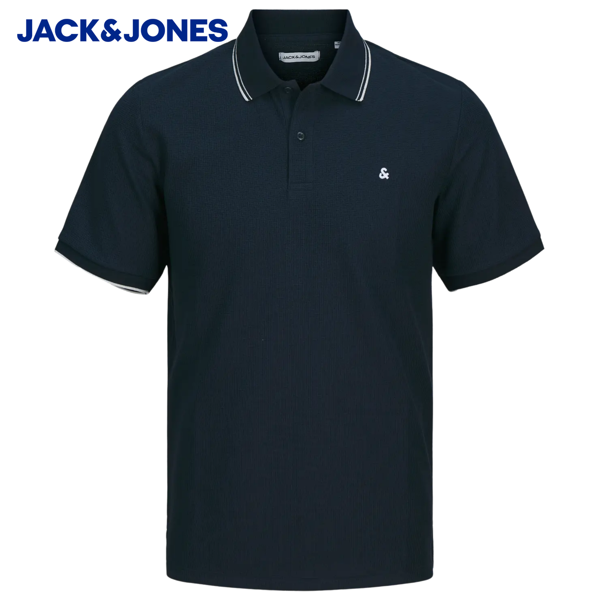 Jack & Jones Austin Navy Tipped Polo Navy