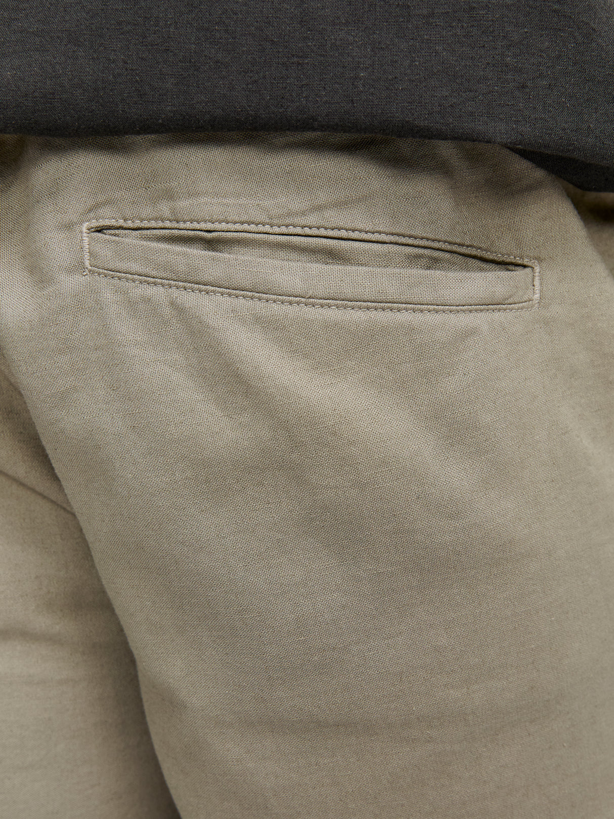 Jack & Jones Bondi Linen Olive Shorts Green