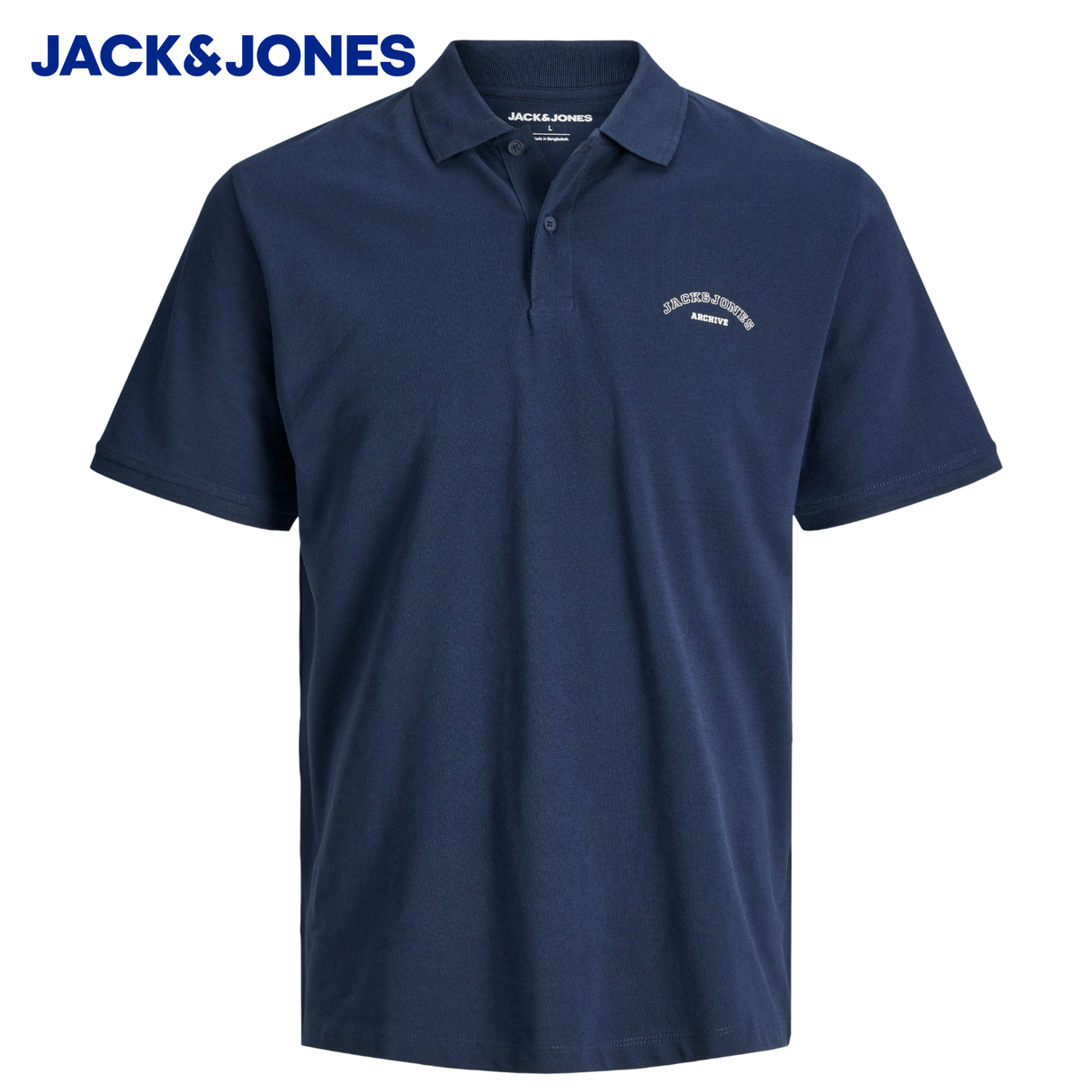 Jack & Jones College Logo Navy Polo Navy