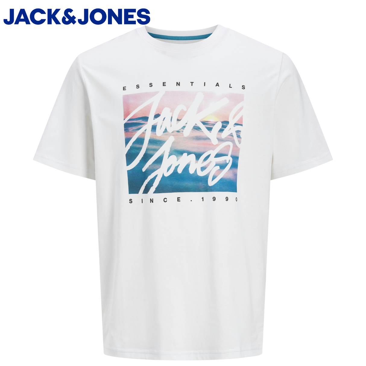 Jack & Jones Colton Photo Logo T-Shirt White