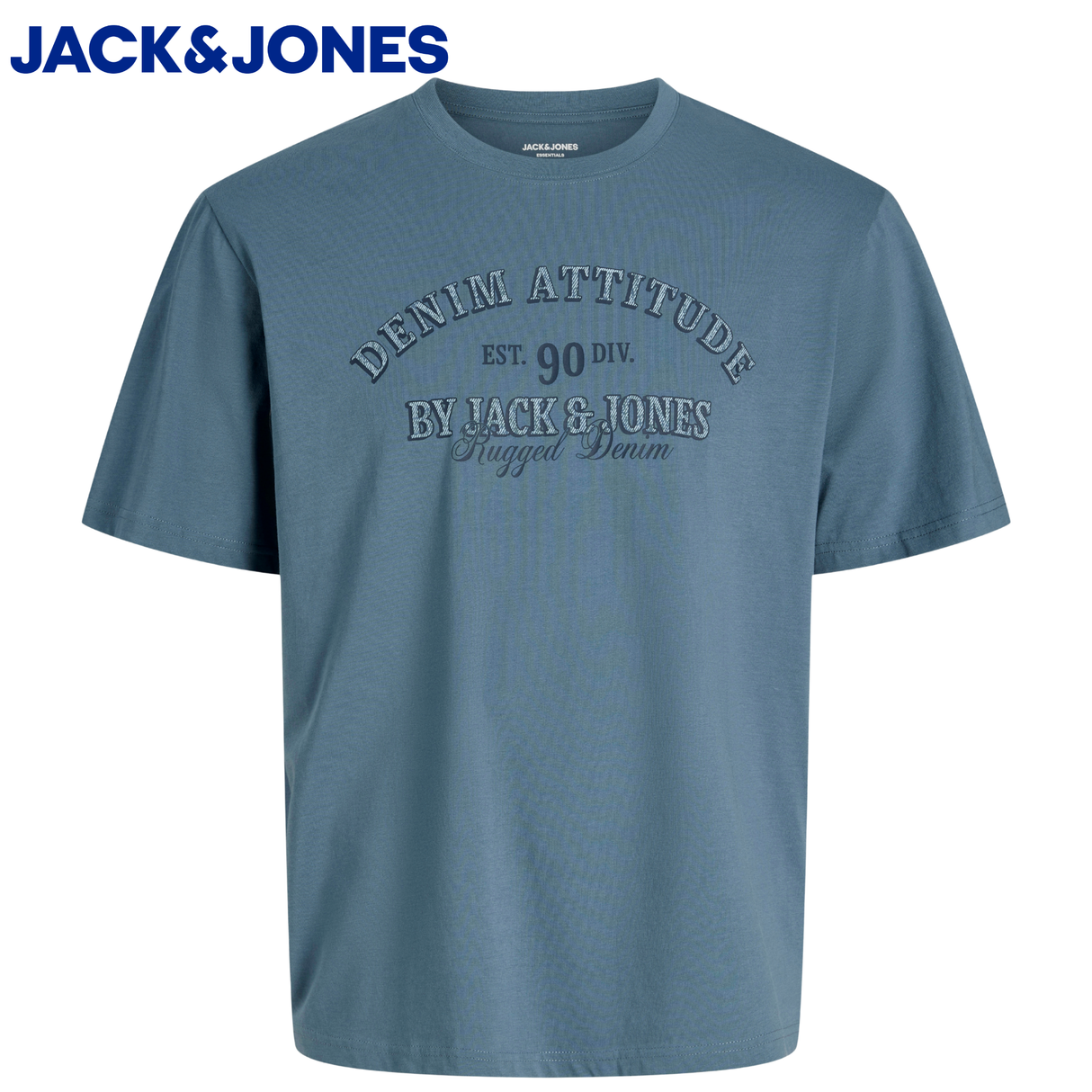 Jack & Jones Denver Logo Mirage Blue Tee Blue