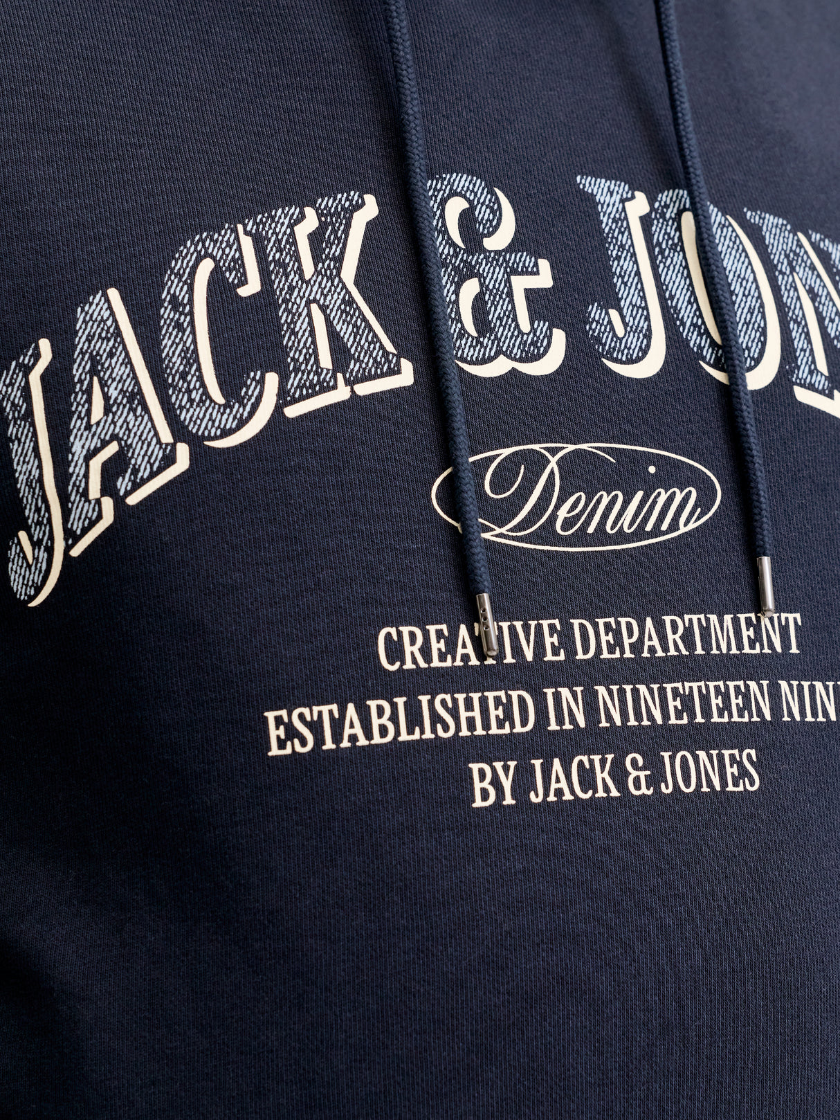 Jack & Jones Denver Logo Navy Hoodie Navy