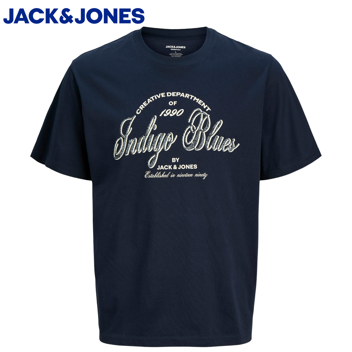 Jack & Jones Denver Logo Navy T-Shirt Navy