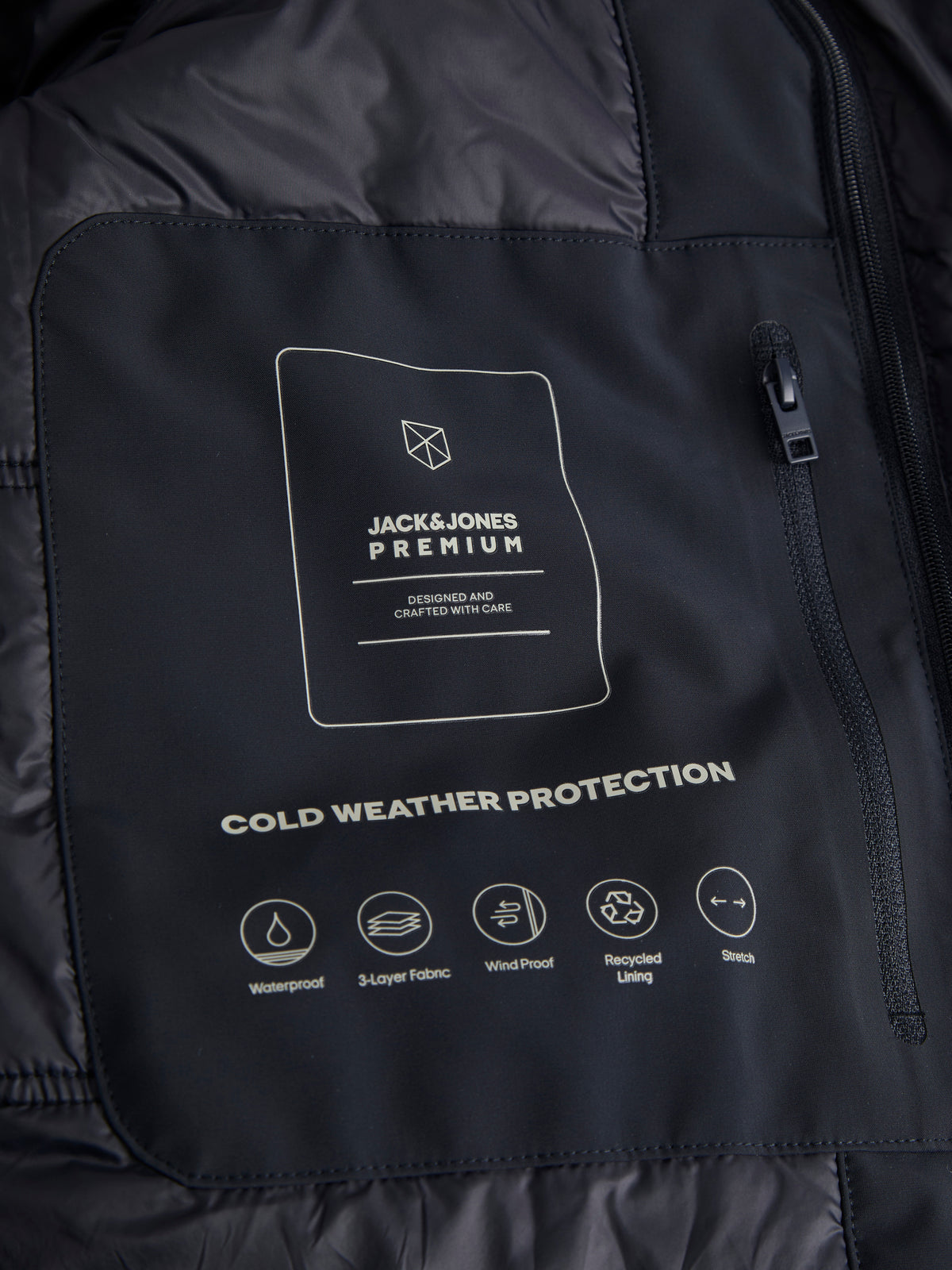 Jack & Jones Devon Navy Mac Jacket Navy
