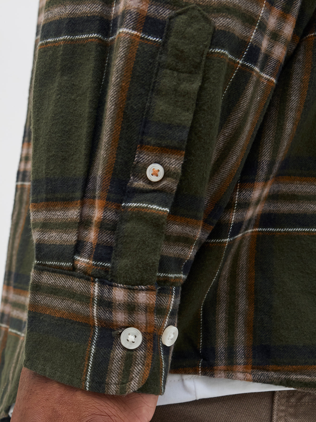 Jack & Jones Flannel Check Green Shirt Green