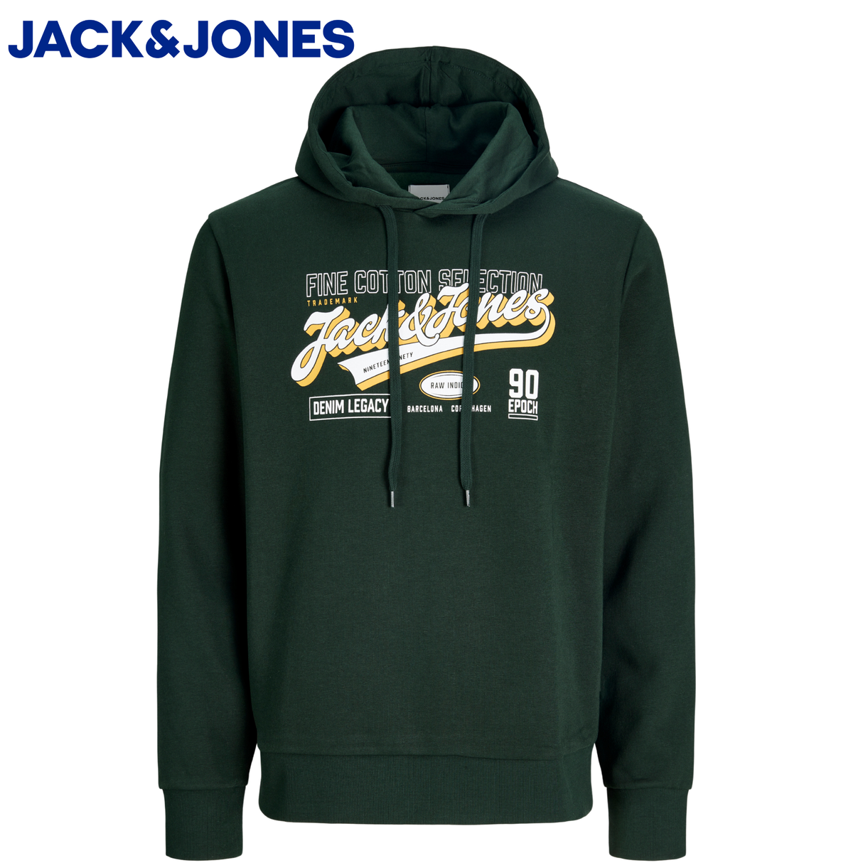Jack & Jones Logo Scarab Green Hoodie Green