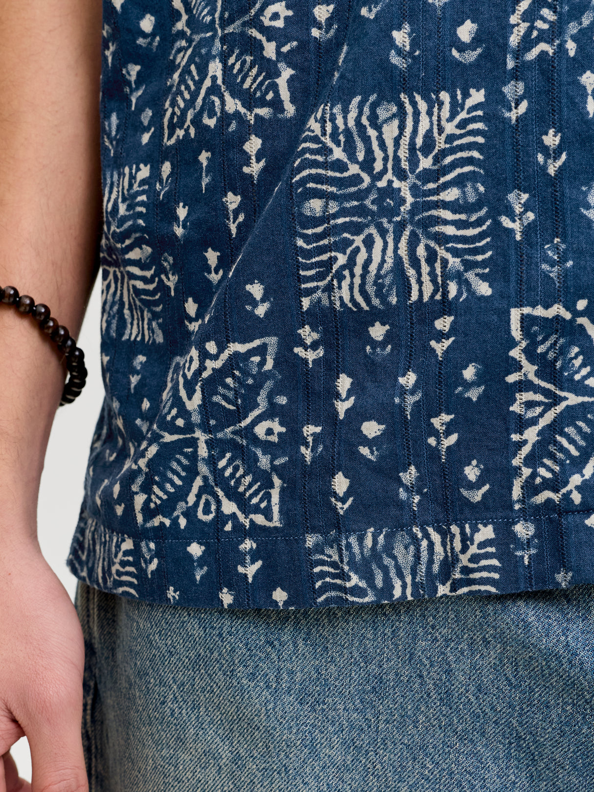 Jack & Jones Lyon Print Dobby Shirt Navy