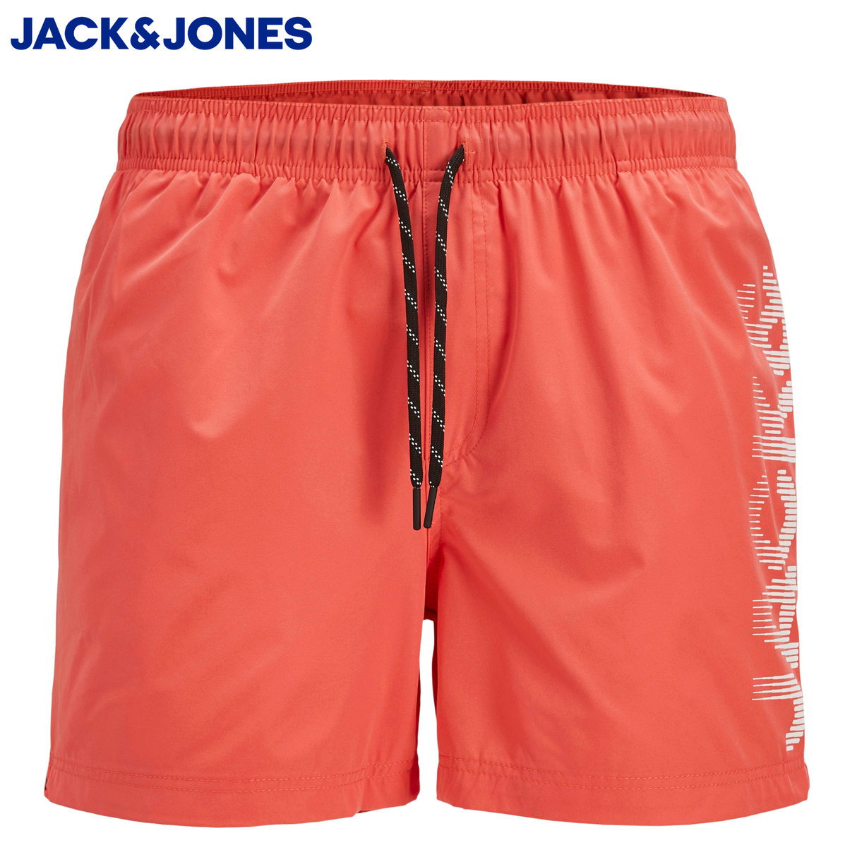 Jack & Jones Maui Stripe Swim Shorts Orange