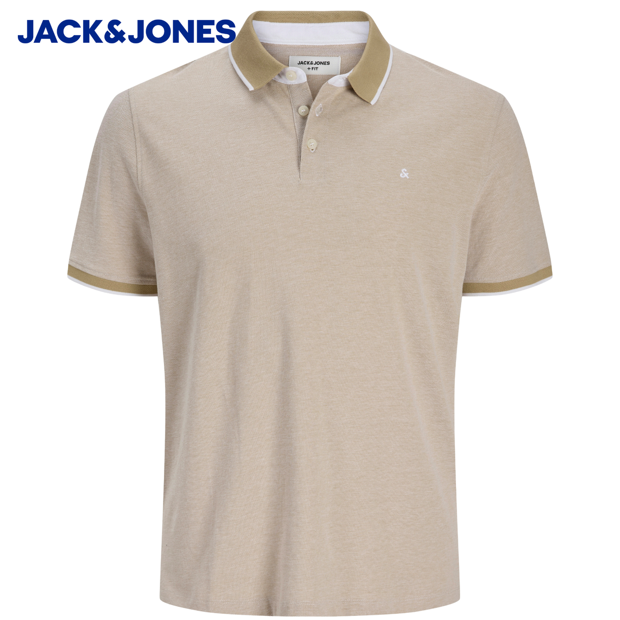 Jack & Jones Paulos Crockery Polo Shirt Beige