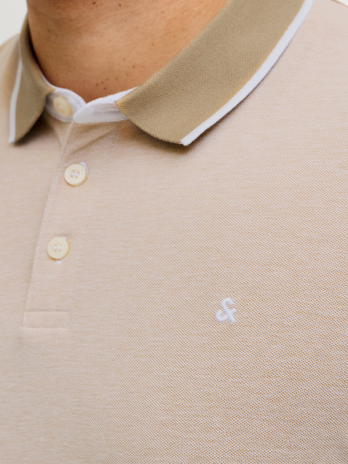 Jack & Jones Paulos Crockery Polo Shirt Beige