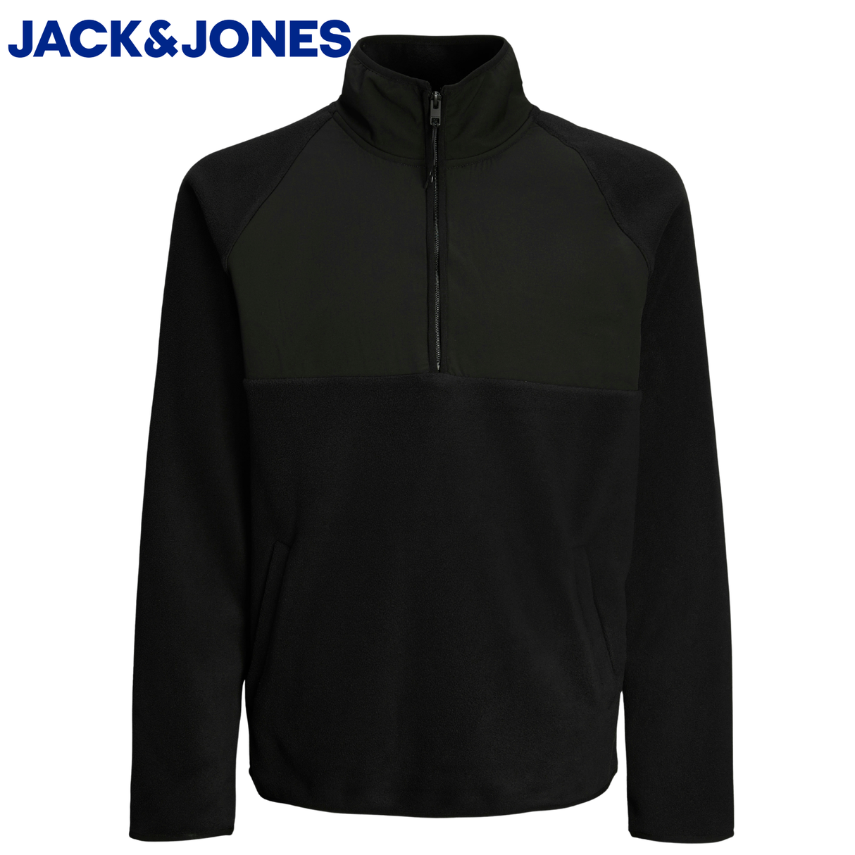 Jack & Jones Peak Black Zip Sweater Black